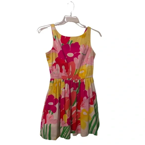 Punchy Lilly Pulitzer Floral Dress Size 6 - Picture 1 of 2